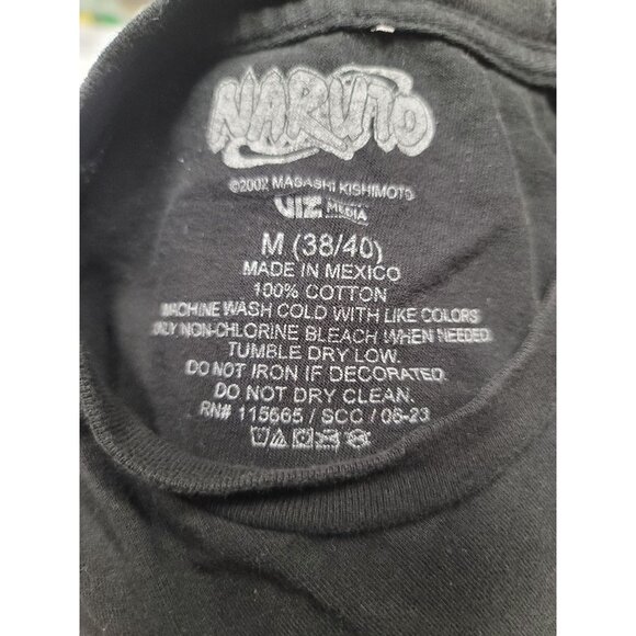 Vintage Naruto 2002 Anime Graphic Tee Black Medium - Picture 5 of 5